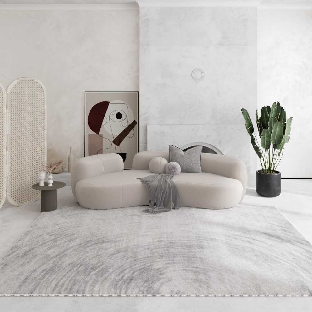 侘寂风圈绒地毯客厅家用轻奢茶几玄关防滑地垫全铺批发卧 室地毯